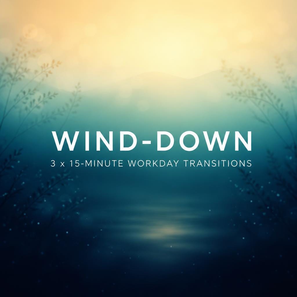 15-Minute Workday Decompression Pack | 3 Ambient Wind-Down Tracks for Remote Work Transition | Commercial Use