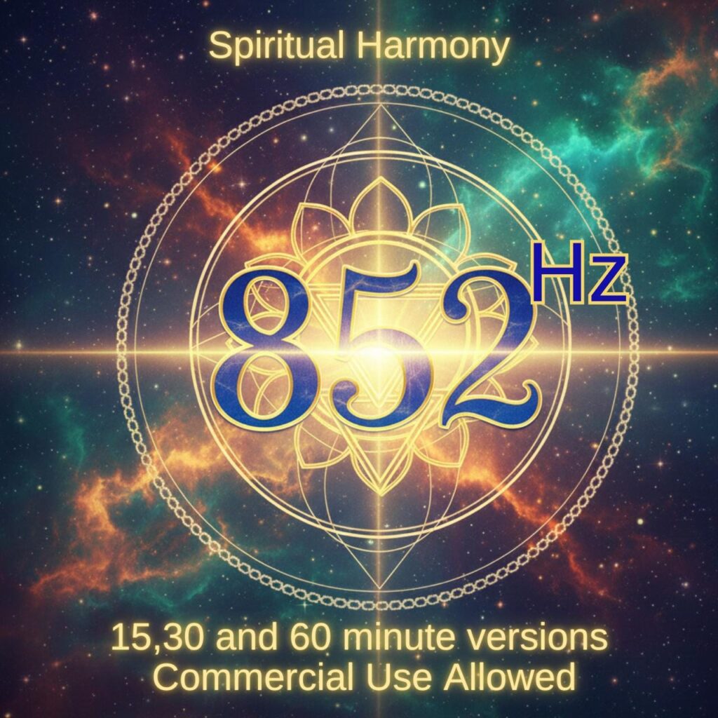 852 Hz Solfeggio Music | Awakening Intuition, Spiritual Order (Commercial Use)