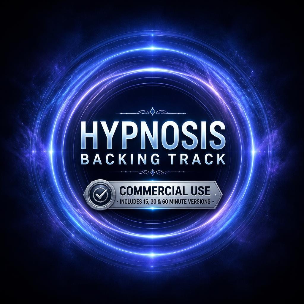 Hypnosis Backing Track | EQ'd for Vocal Clarity, Commercial Use (15, 30, 60 Min)