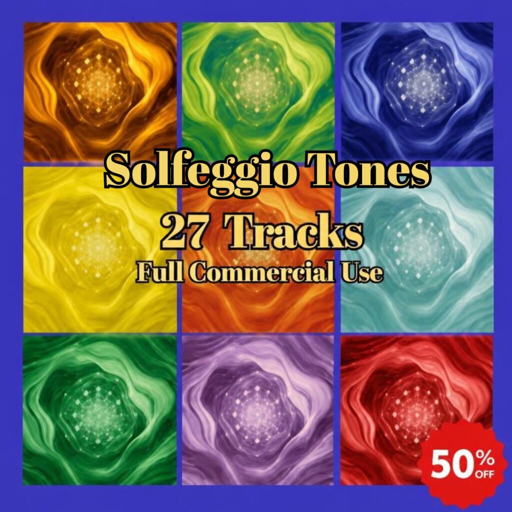 Solfeggio Frequencies Bundle | All 9 Sacred Tones, 27 Tracks (Commercial Use)