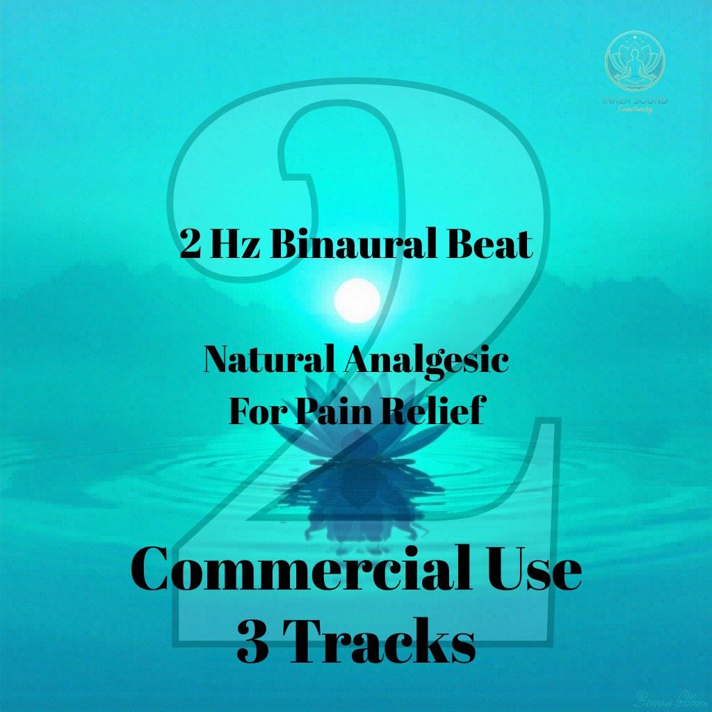 2 Hz Delta Binaural Beats Pack | Deep Sleep, Physical Repair (Commercial Use)