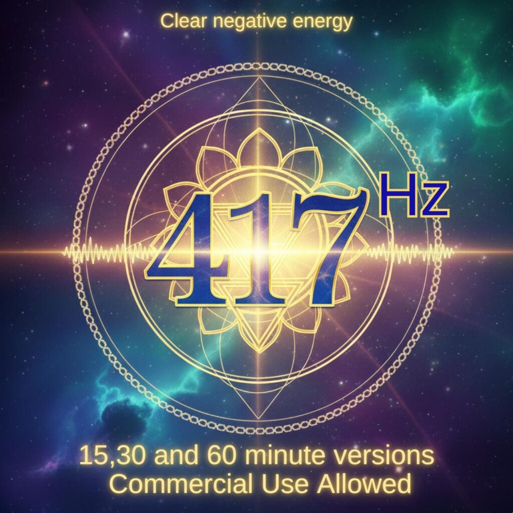 417 Hz Solfeggio Frequency Music | 15/30/60 Min Tracks |  Commercial Use | For Liberating Guilt and Fear