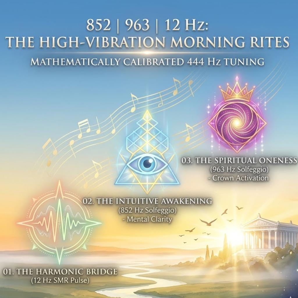 The High-Vibration Morning Rites | 852Hz, 963Hz & 12Hz SMR | 15, 30 and 60-Minute Mixes