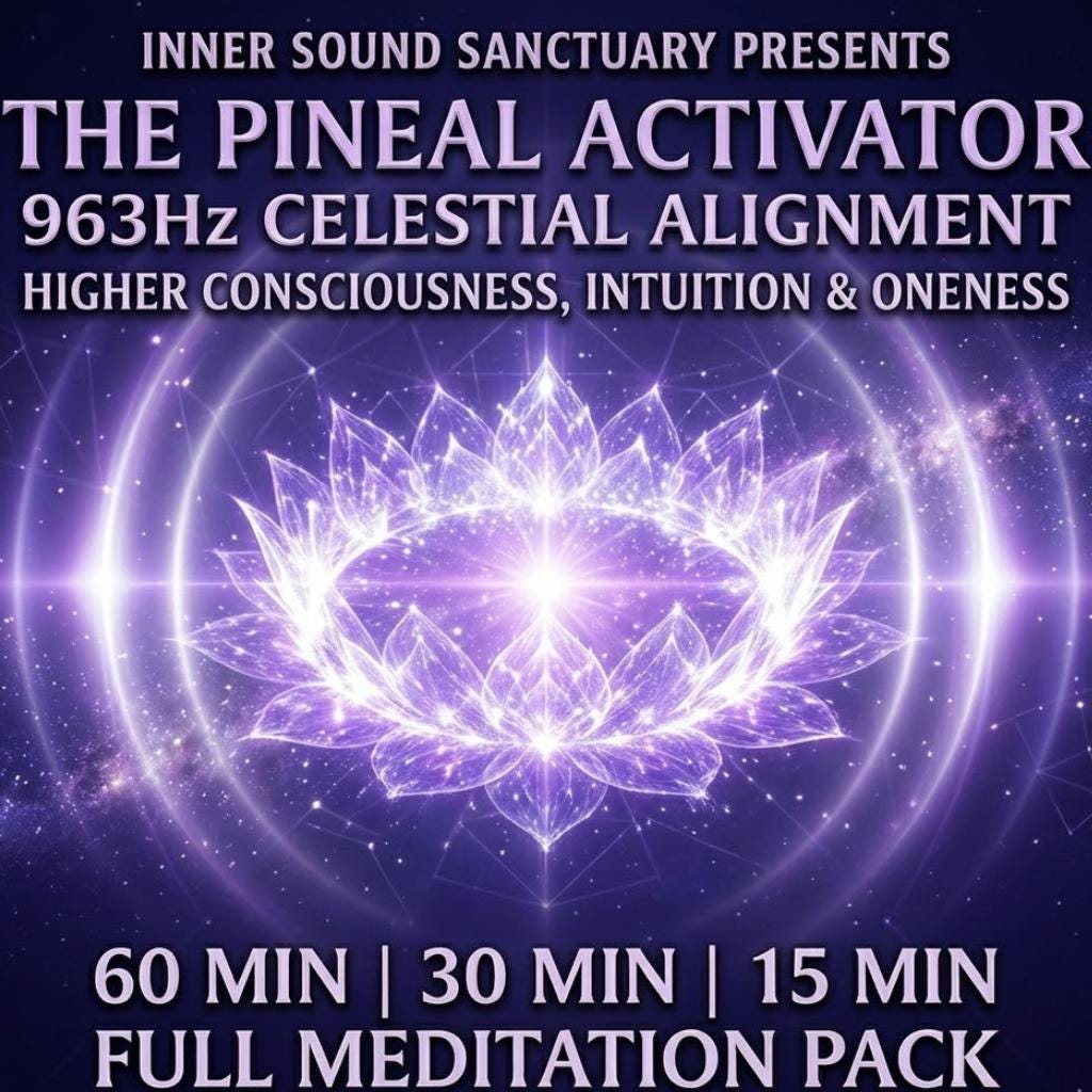 963 Hz Pineal Activator Meditation Pack | Higher Consciousness, Oneness (15, 30, 60 Min)