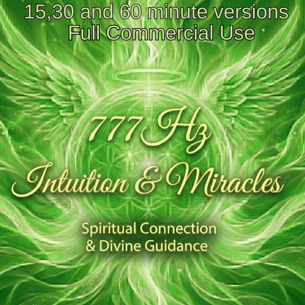 777 Hz Luck & Divine Intuition | Angel Number 777 Frequency | Commercial Use Royalty Free Music
