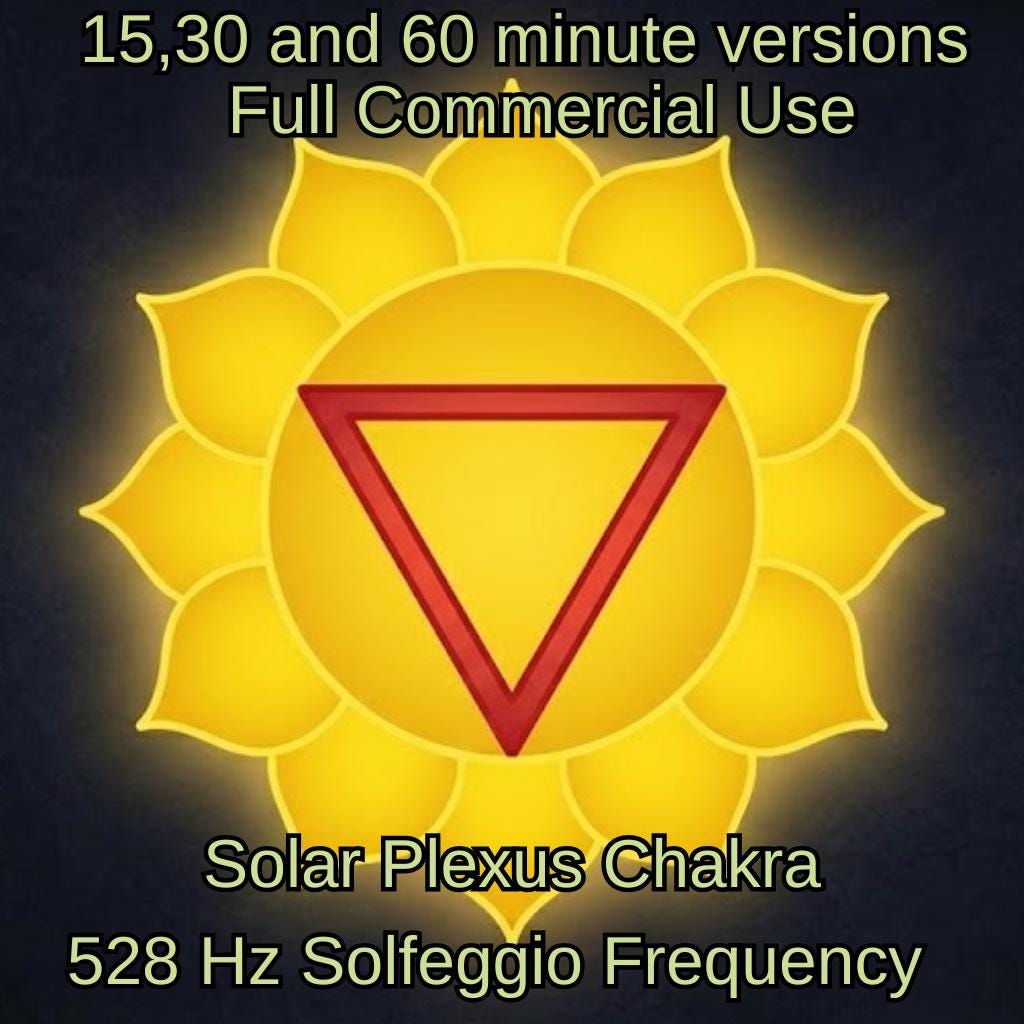 528 Hz Solfeggio Frequency Music | Solar Plexus Chakra Meditation (Commercial Use)