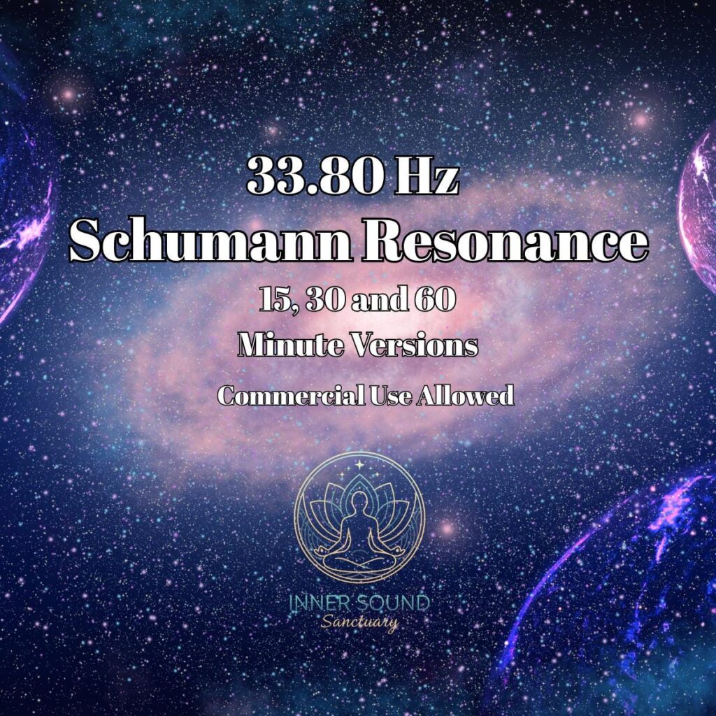 33.80 Hz Schumann Resonance Binaural Beat Music Pack, 15, 30, 60 minute versions
