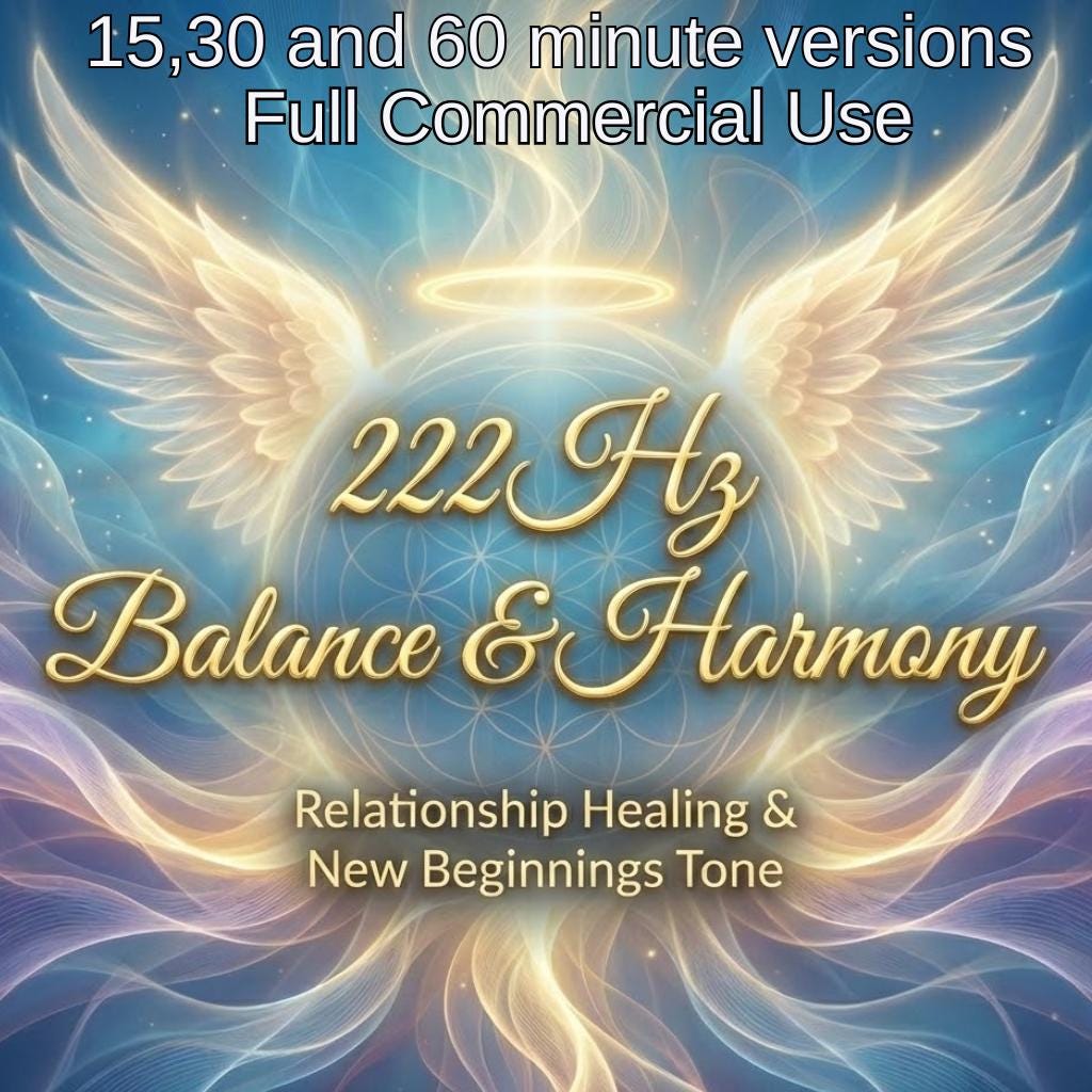 222 Hz Harmony Frequency Music | Relationship Healing (Commercial Use)