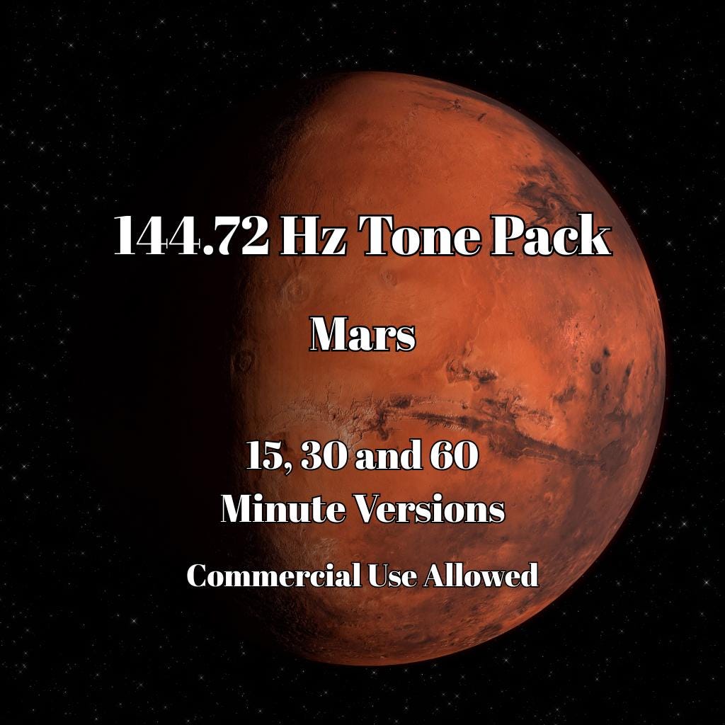 Mars Sound Healing Audio | 144.72 Hz Meditation Music | Sound Therapy Session