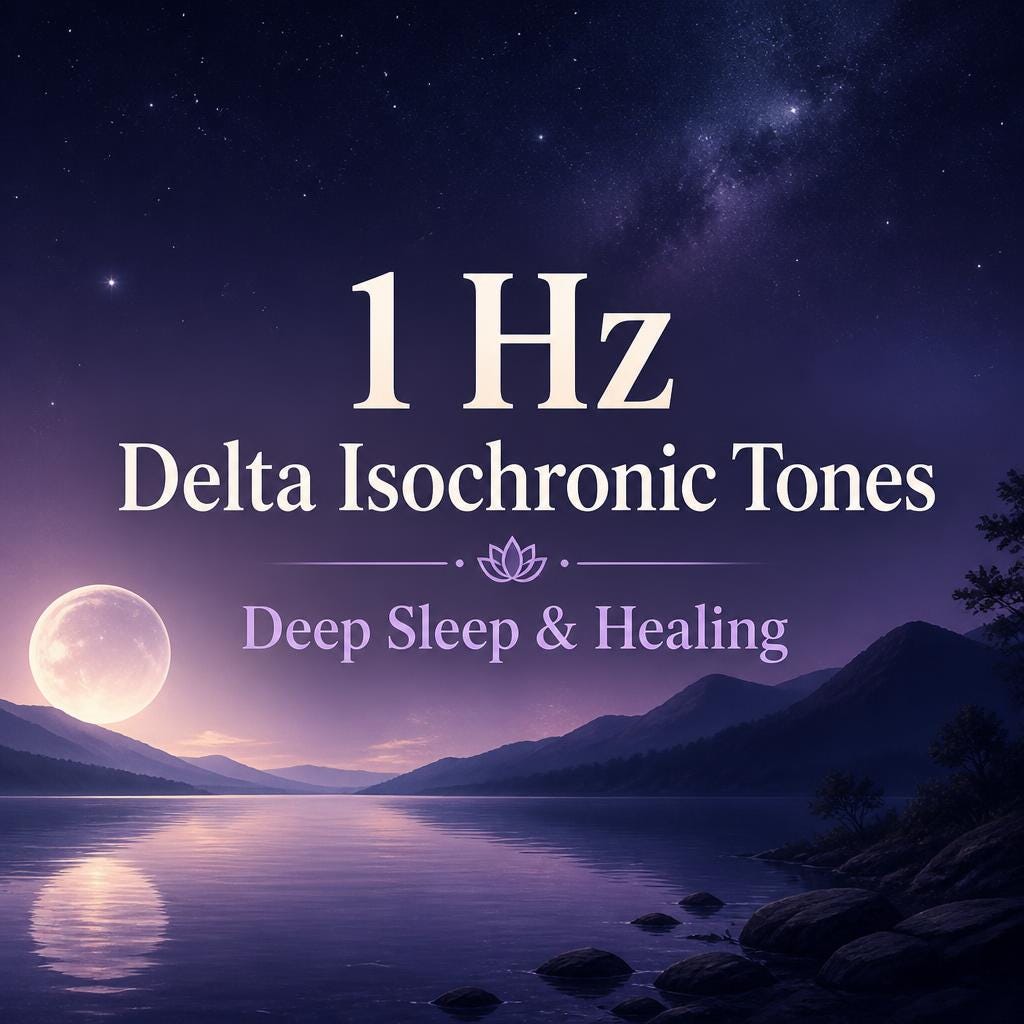 1 Hz Delta Isochronic Tones | Deep Sleep & Healing