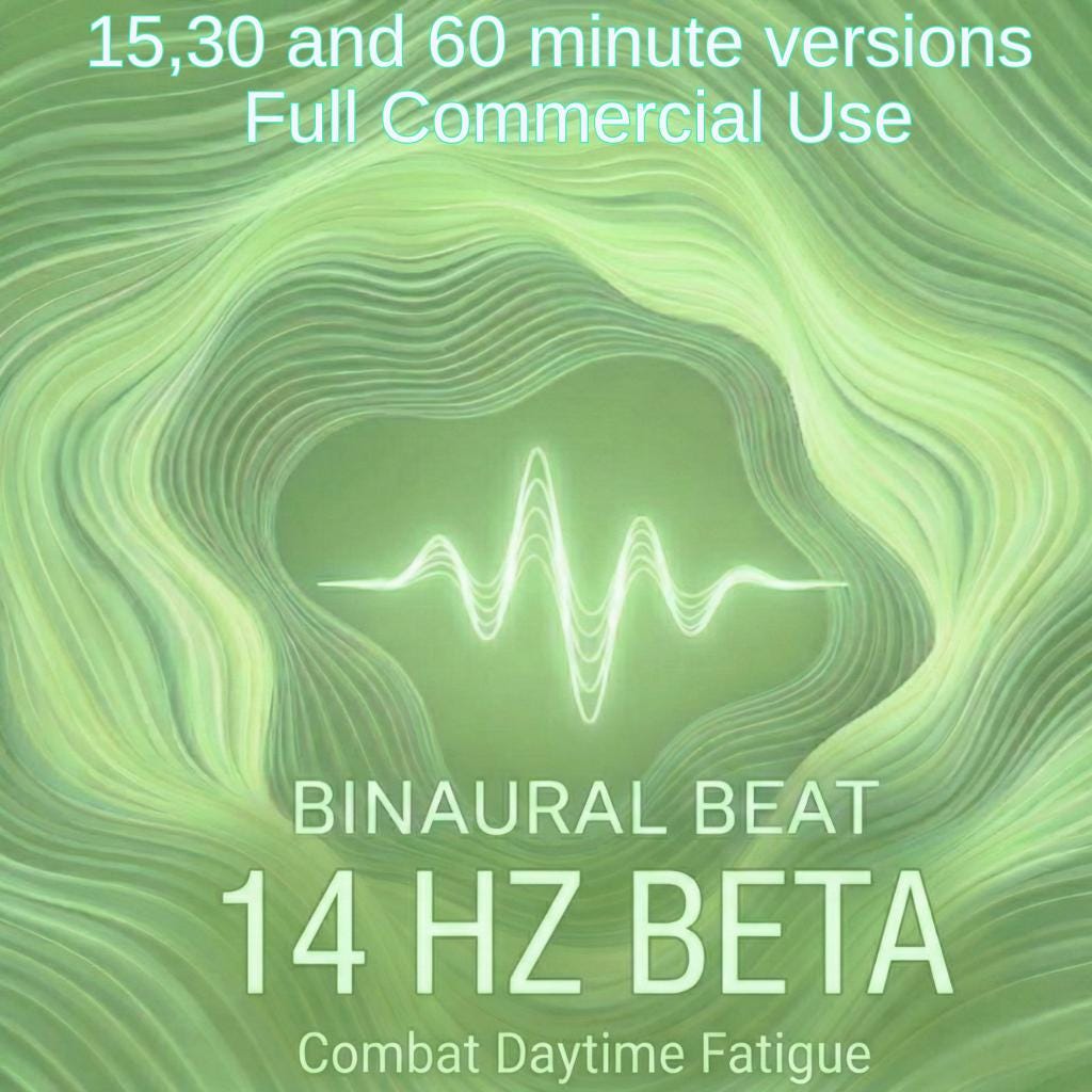 14 Hz Beta Binaural Beat for Daytime Energy, Mental Clarity & Combating Fatigue